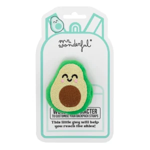 Wonder character to customise your backpack straps - Avocado.