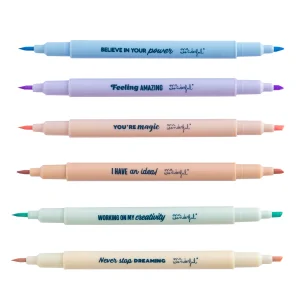 Set de rotuladores-subrayadores para trabajos llenos de colores