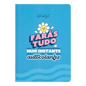 Caderno com notas adesivas e autocolantes - Farás tudo num instante com estes autocolantes