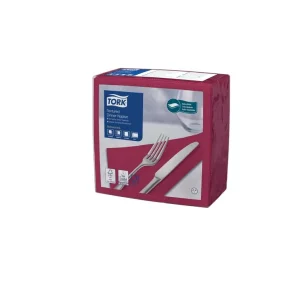 Serviettes de Table 39×39 Bordeaux /50