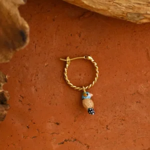 Mini créole à l’unité Oiseau bleu | NACH BIJOUX