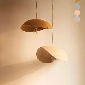 Abat-jour ‘Dome’ M 40x12cm en laine feutrée | MUSKHANE