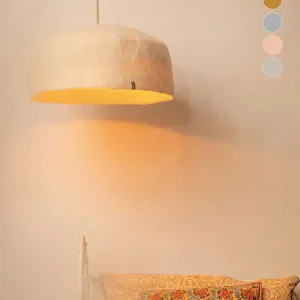 Abat-jour ‘Yourte’ L 40x14cm en laine feutrée | MUSKHANE