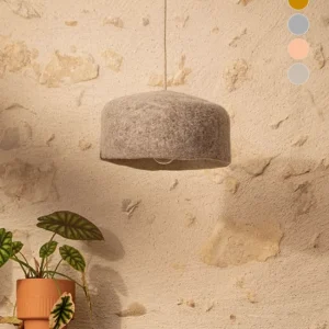 Abat-jour ‘Yourte’ S 30x12cm en laine feutrée | MUSKHANE