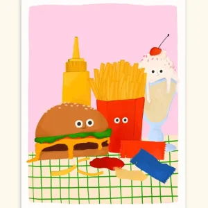 Affiche ‘Comfort Food’ 30x40cm | CHARLOTTE JANVIER