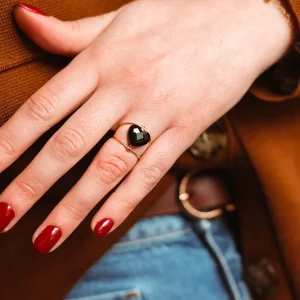Bague ‘Béguin’ Noir | GEMMINI