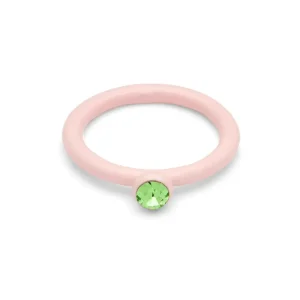 Bague ‘Color Crystal’ Silk Light Pink | LULU COPENHAGEN