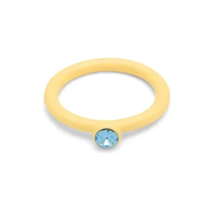 Bague ‘Color Crystal’ Soft Yellow | LULU COPENHAGEN