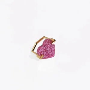 Bague ‘Love sur toi’ Rose paillette | HELMUT PARIS