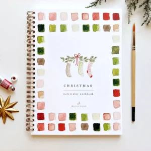 Cahier d’aquarelle ‘Christmas’ | EMILY LEX STUDIO