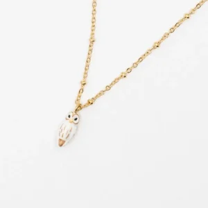 Collier Chouette blanche | NACH BIJOUX