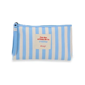 Neceser waterproof rayas azules y beige - I'm the crème de la crème