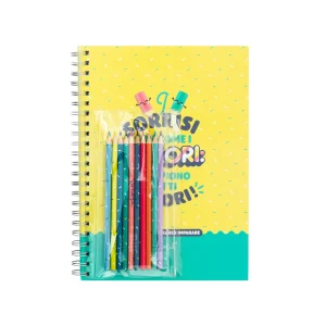 Livro para colorir + canetas - Sorrisos e cores para pequenos pintores