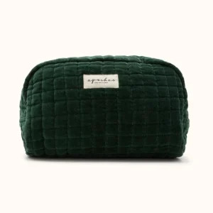 Grande Trousse ‘Gayane’ Velours lisse Forest | APACHES COLLECTIONS