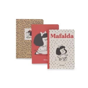 Set de 3 libretas A6 - Mafalda