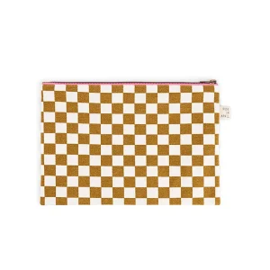 Pochette ‘Lili’ Damier Caramel | ROSE IN APRIL